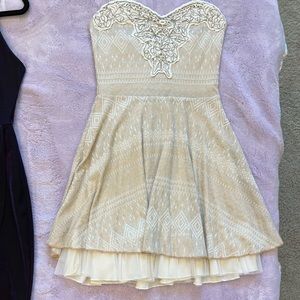 XS Free People sequin strapless dress